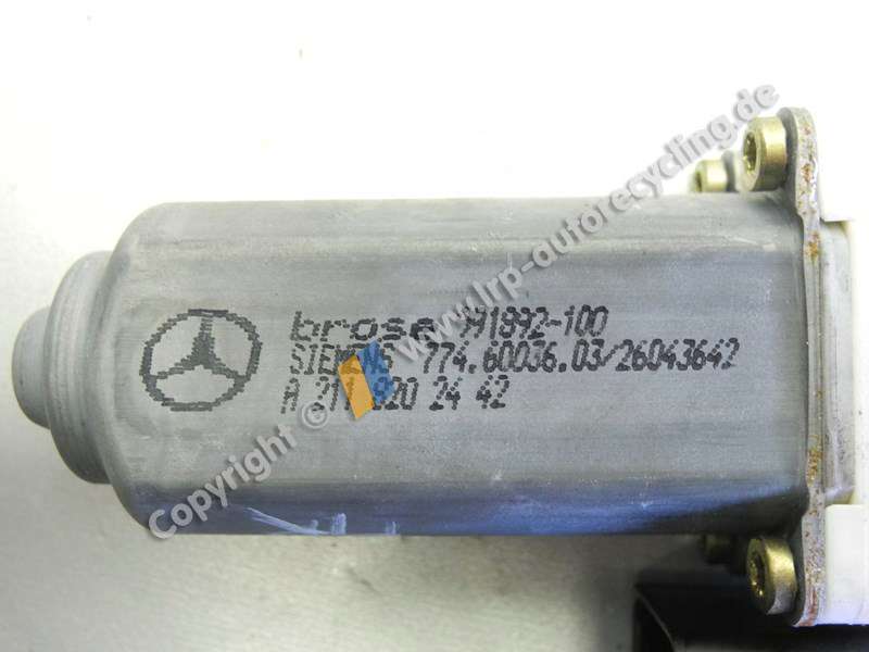 Mercedes Benz W211 S211 BJ2003 Motor Fensterheber hinten rechts 2118202442 BROSE